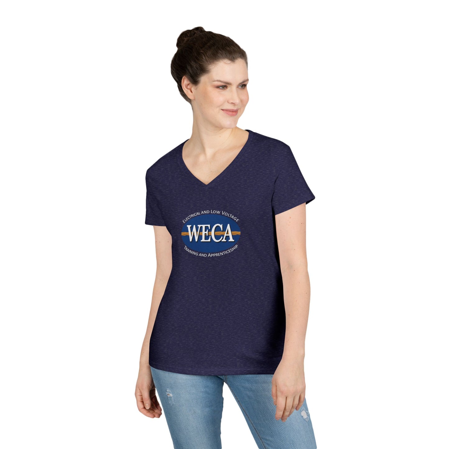 WECA Ladies' Cut V-Neck T-Shirt
