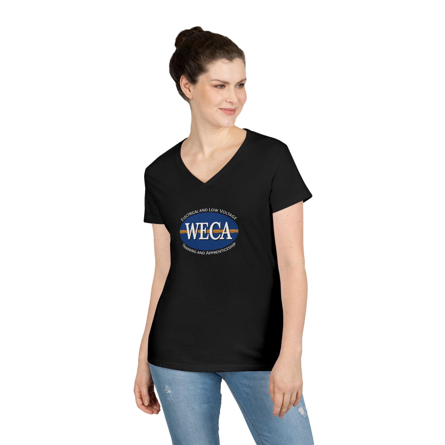 WECA Ladies' Cut V-Neck T-Shirt