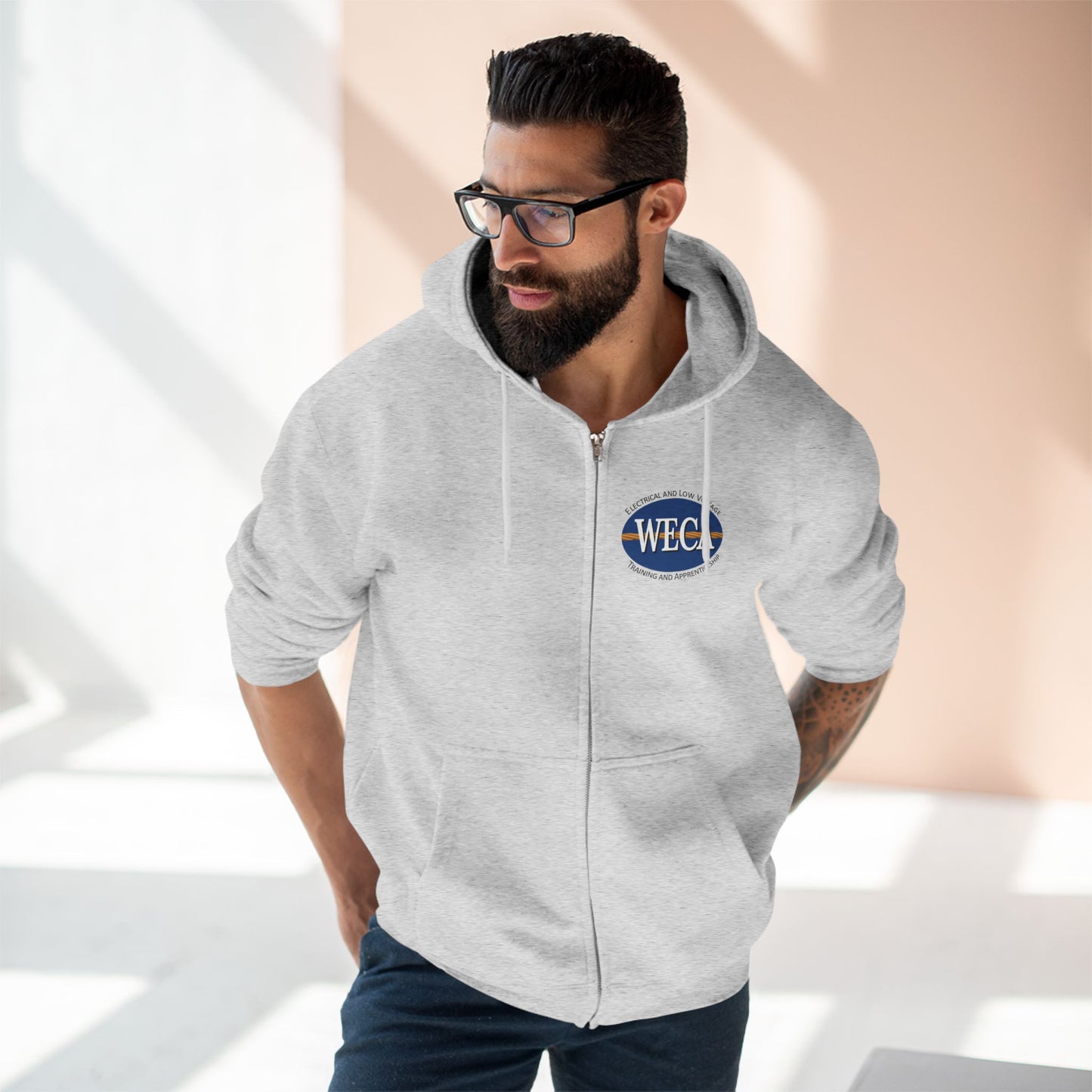 Unisex Zip Hoodie - WECA Classic Logo