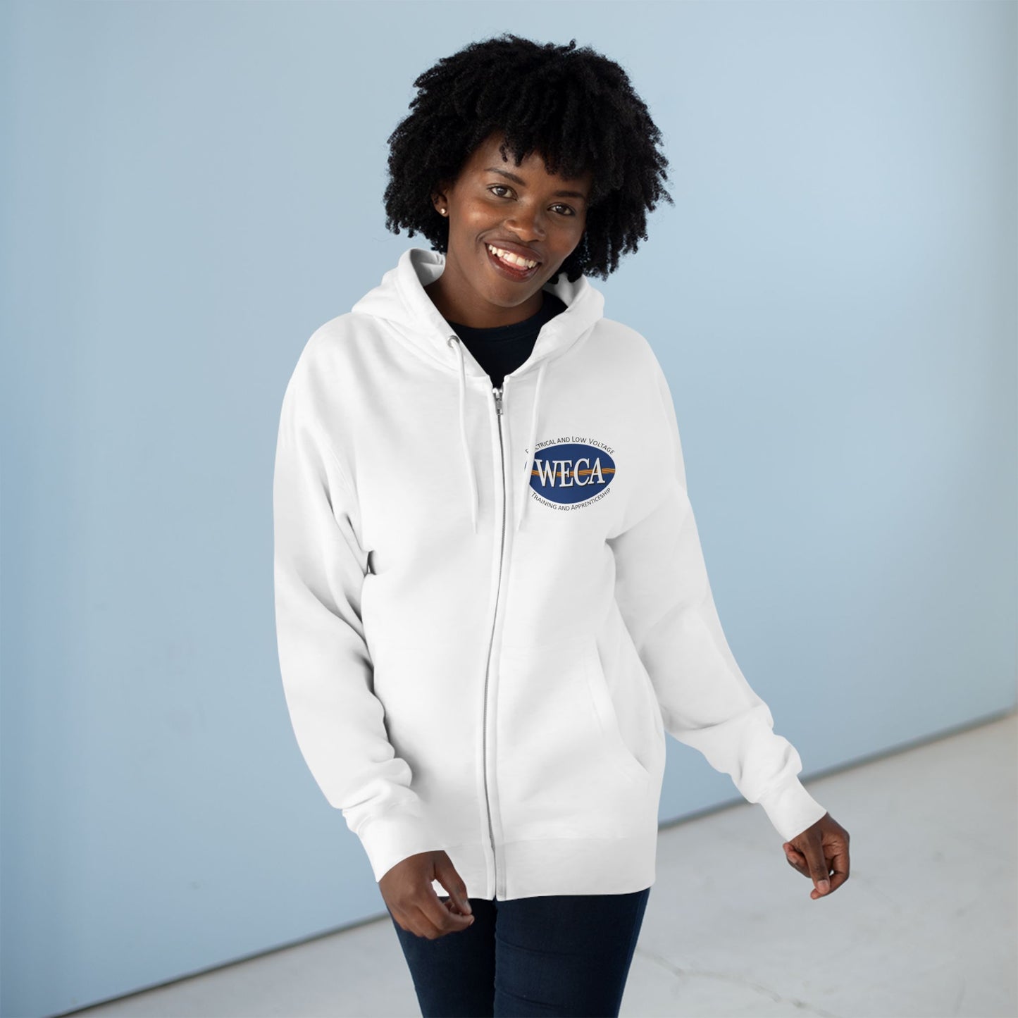 Unisex Zip Hoodie - WECA Classic Logo