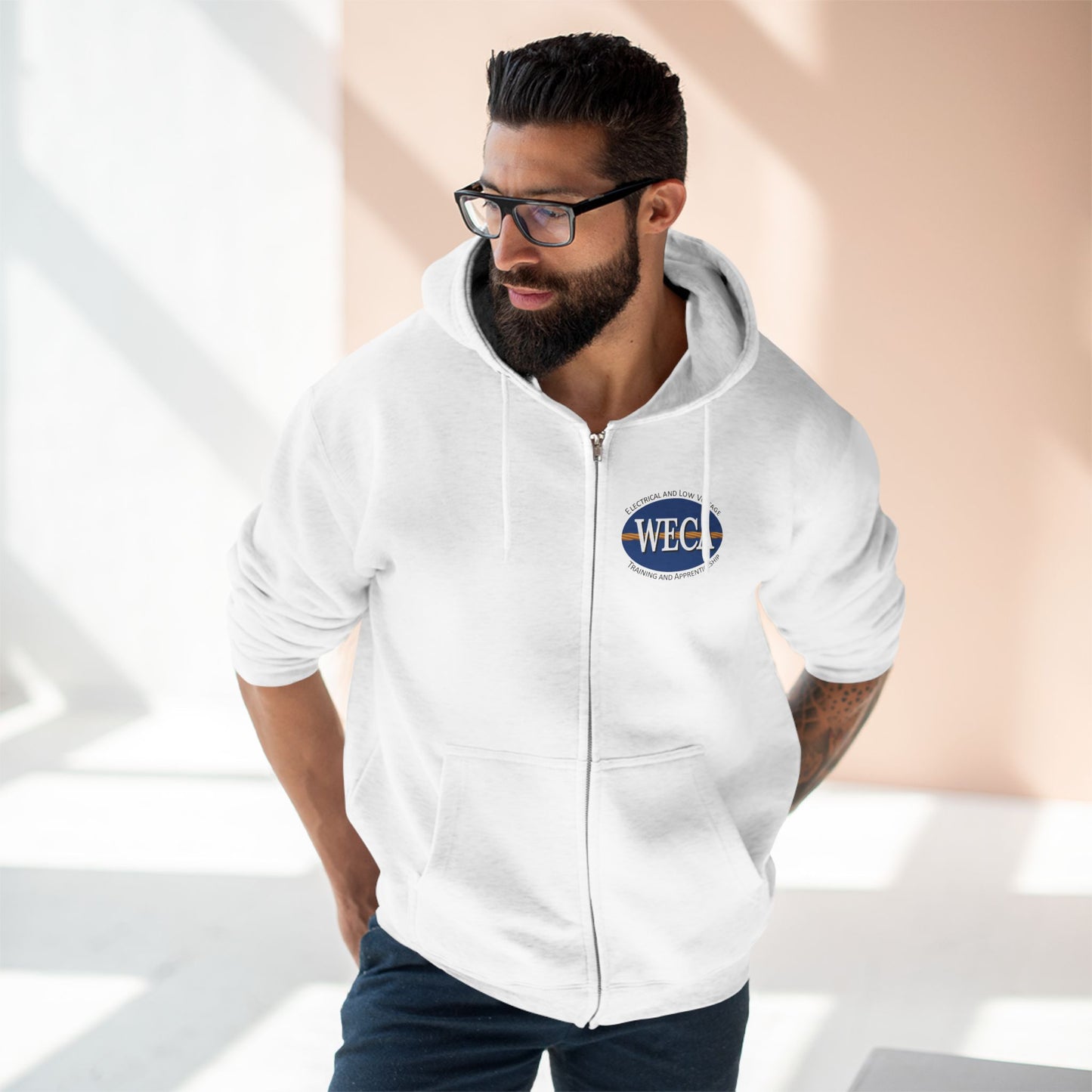 Unisex Zip Hoodie - WECA Classic Logo