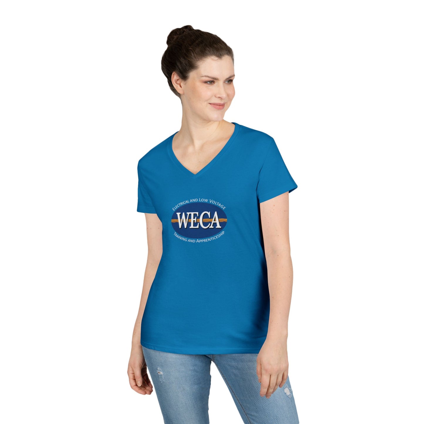 WECA Ladies' Cut V-Neck T-Shirt