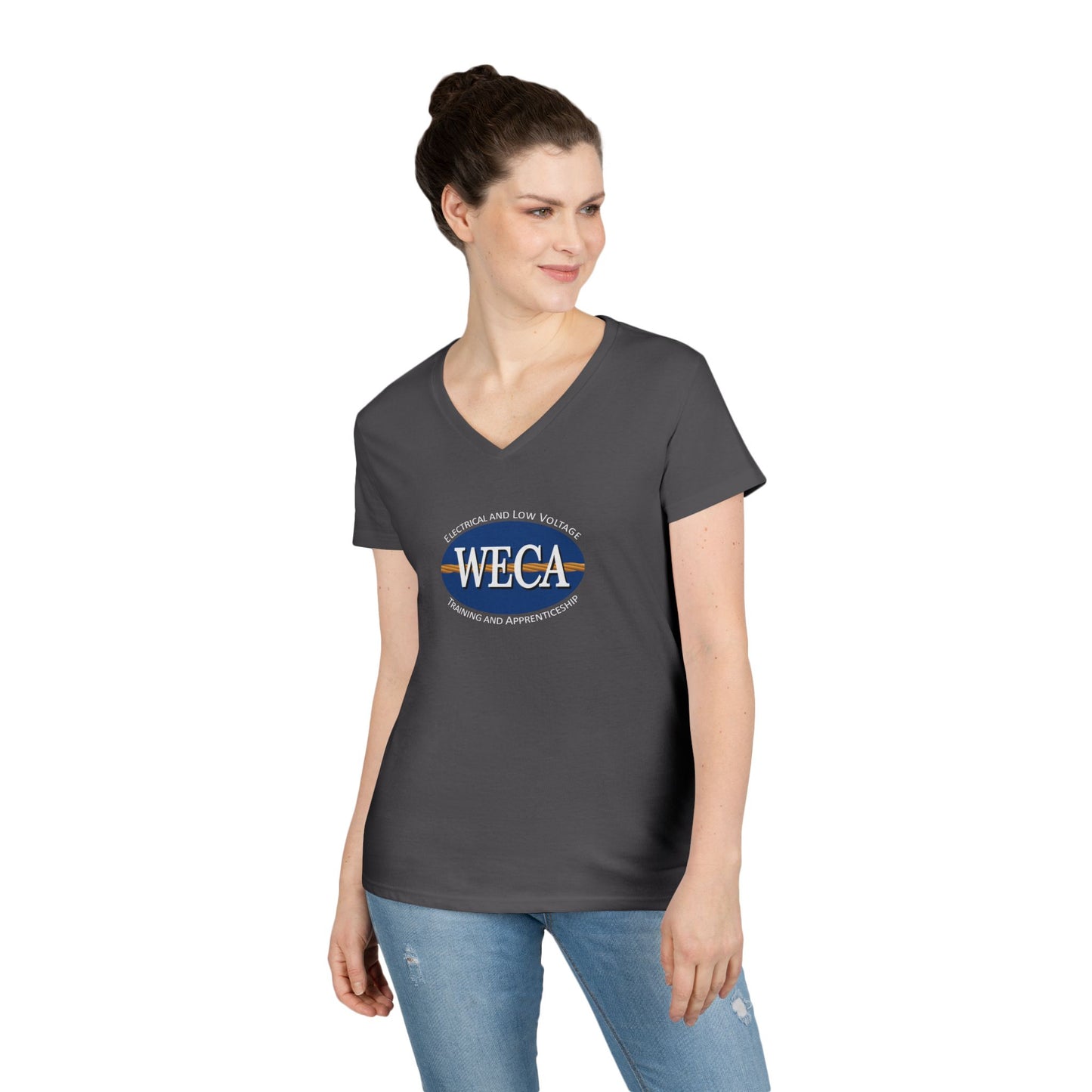 WECA Ladies' Cut V-Neck T-Shirt