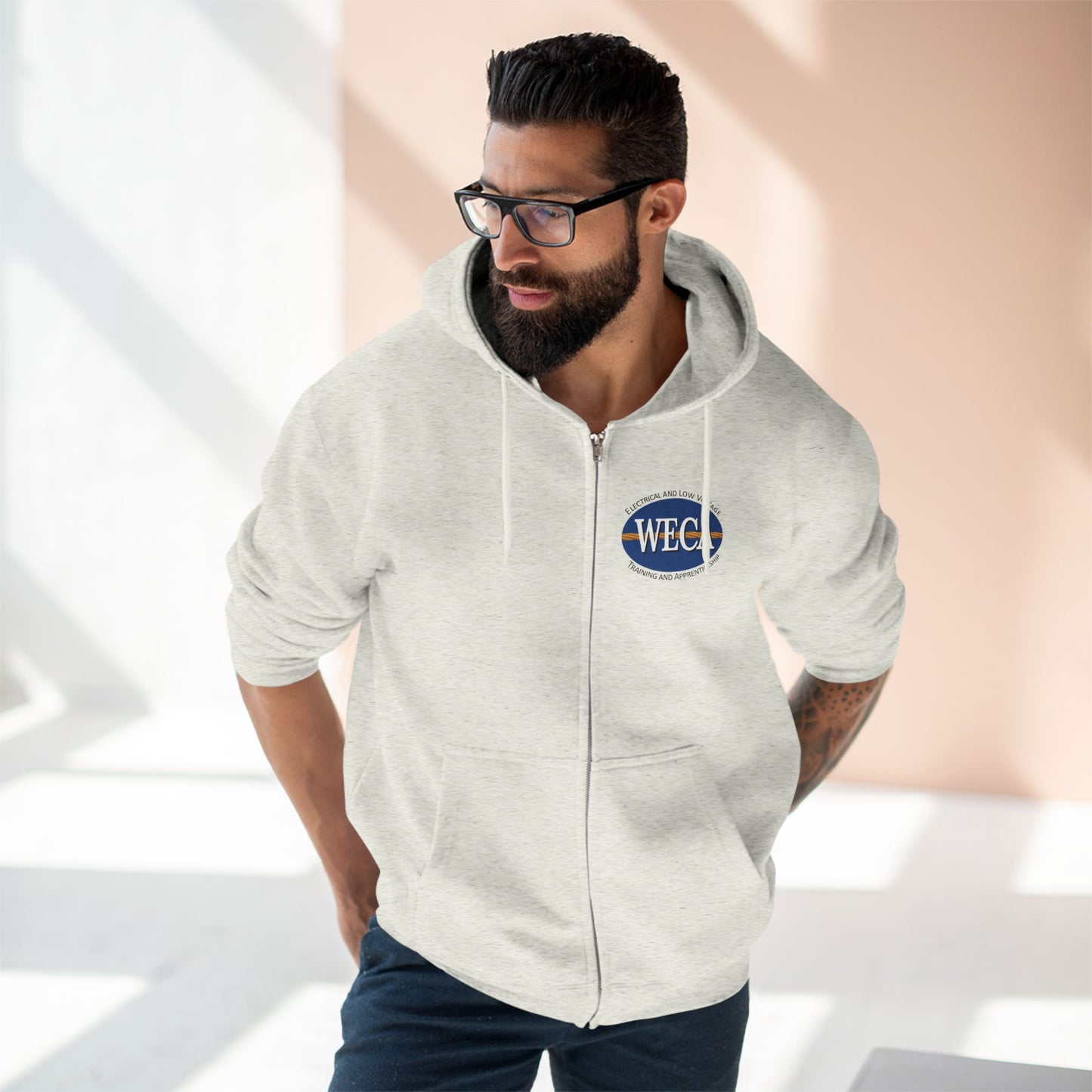 Unisex Zip Hoodie - WECA Classic Logo