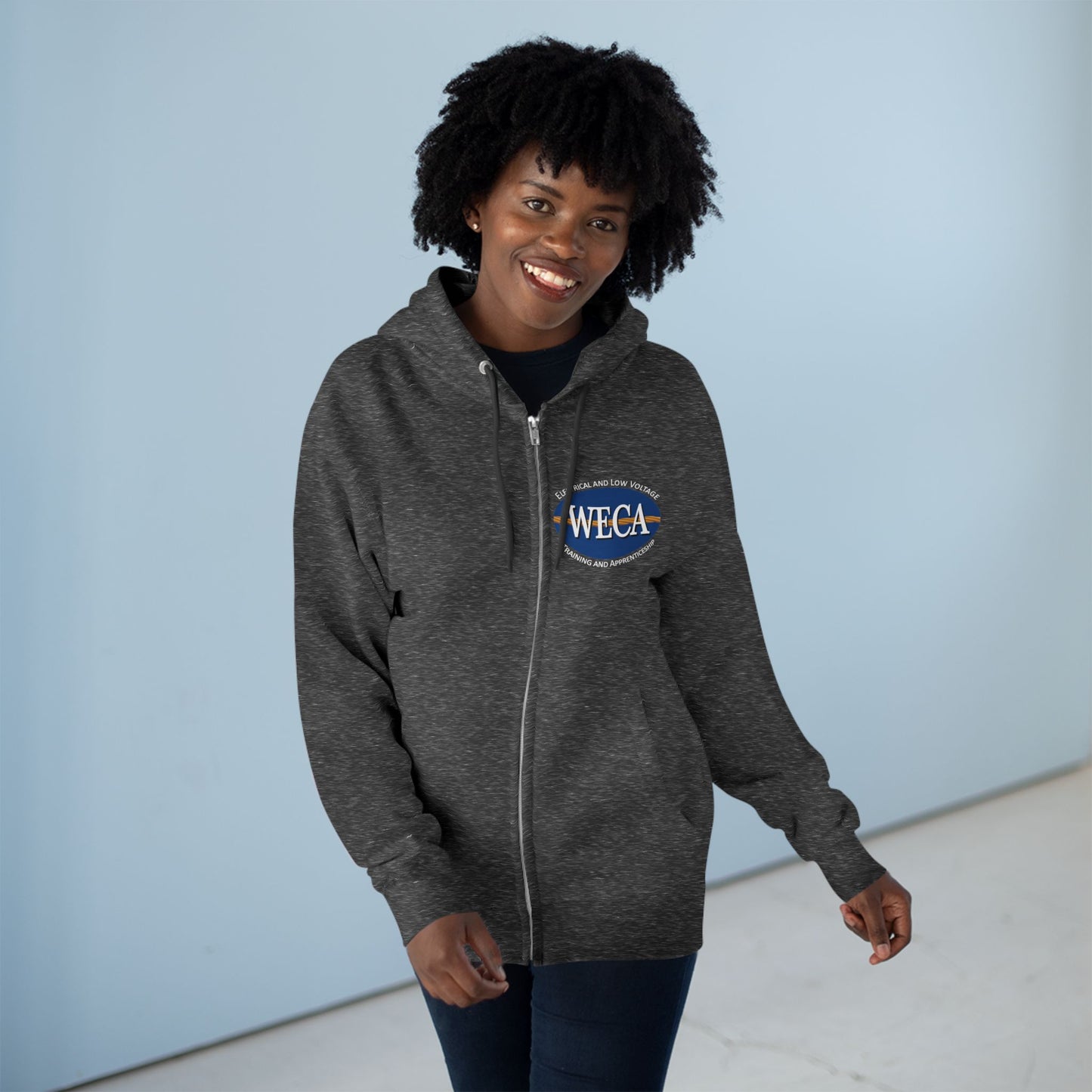 Unisex Zip Hoodie - WECA Classic Logo