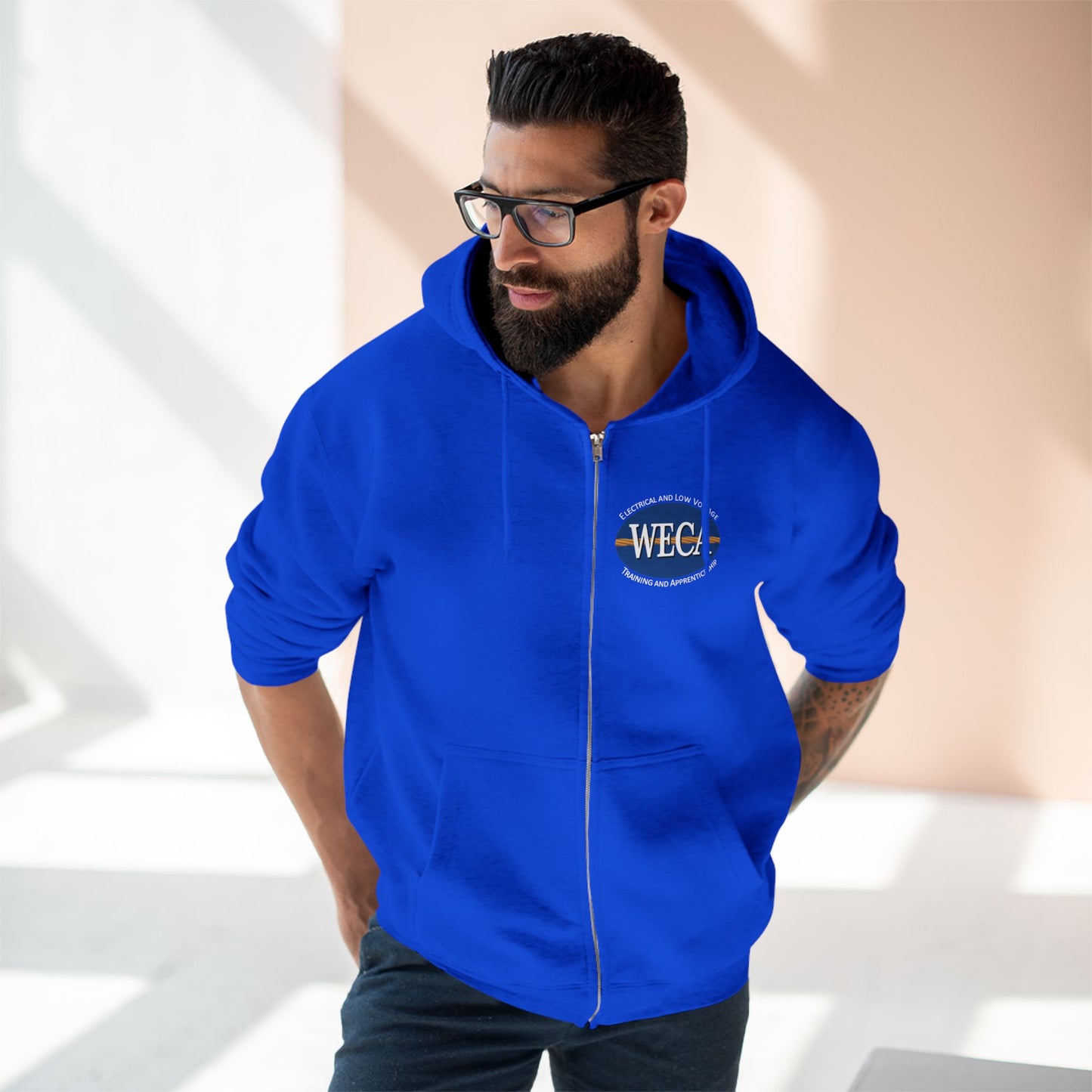 Unisex Zip Hoodie - WECA Classic Logo