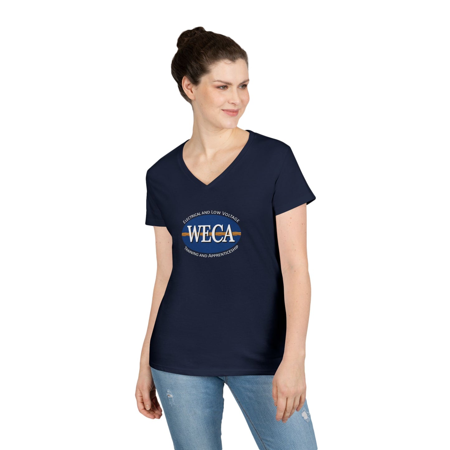 WECA Ladies' Cut V-Neck T-Shirt