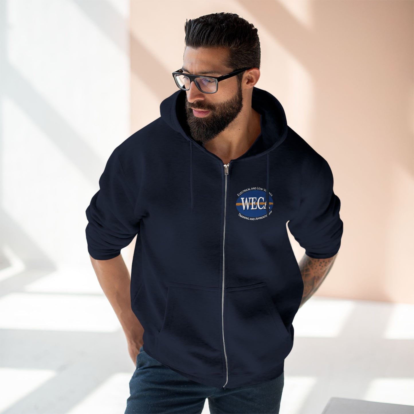 Unisex Zip Hoodie - WECA Classic Logo