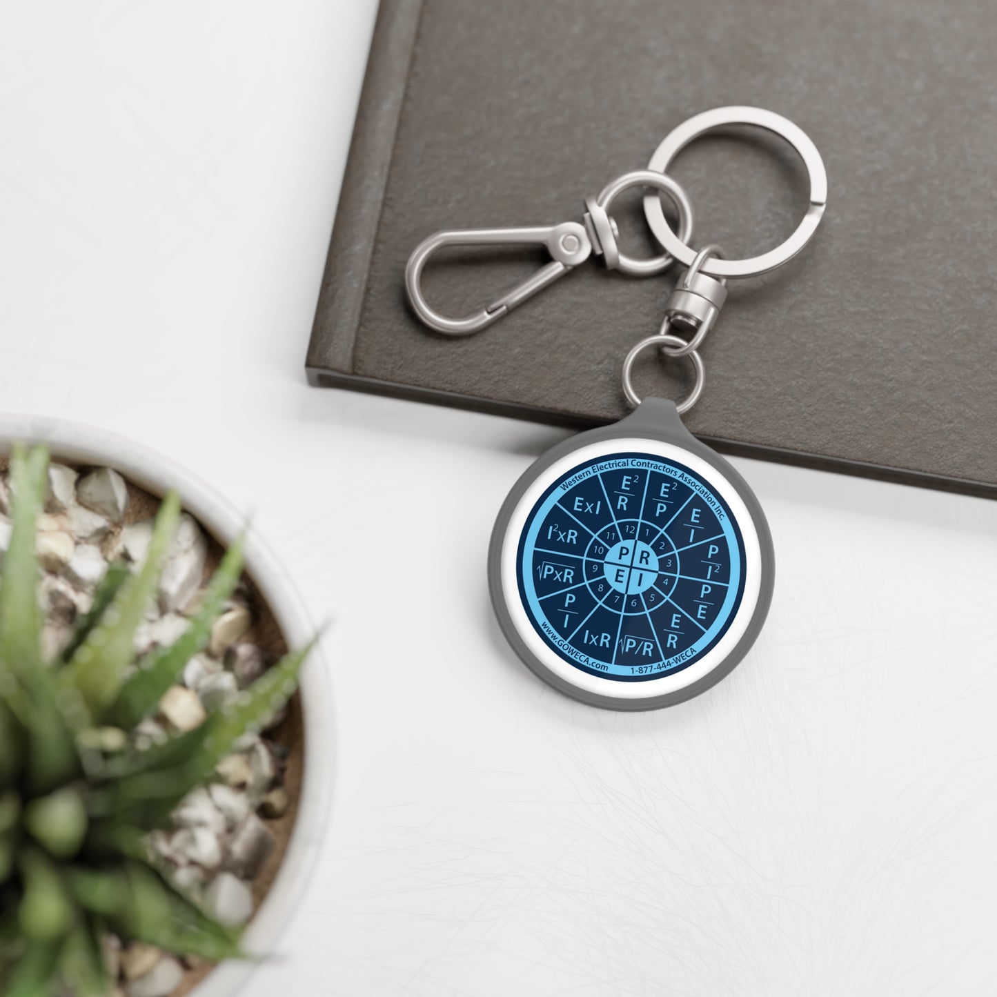 WECA Ohm's Law Wheel Keyring Tag