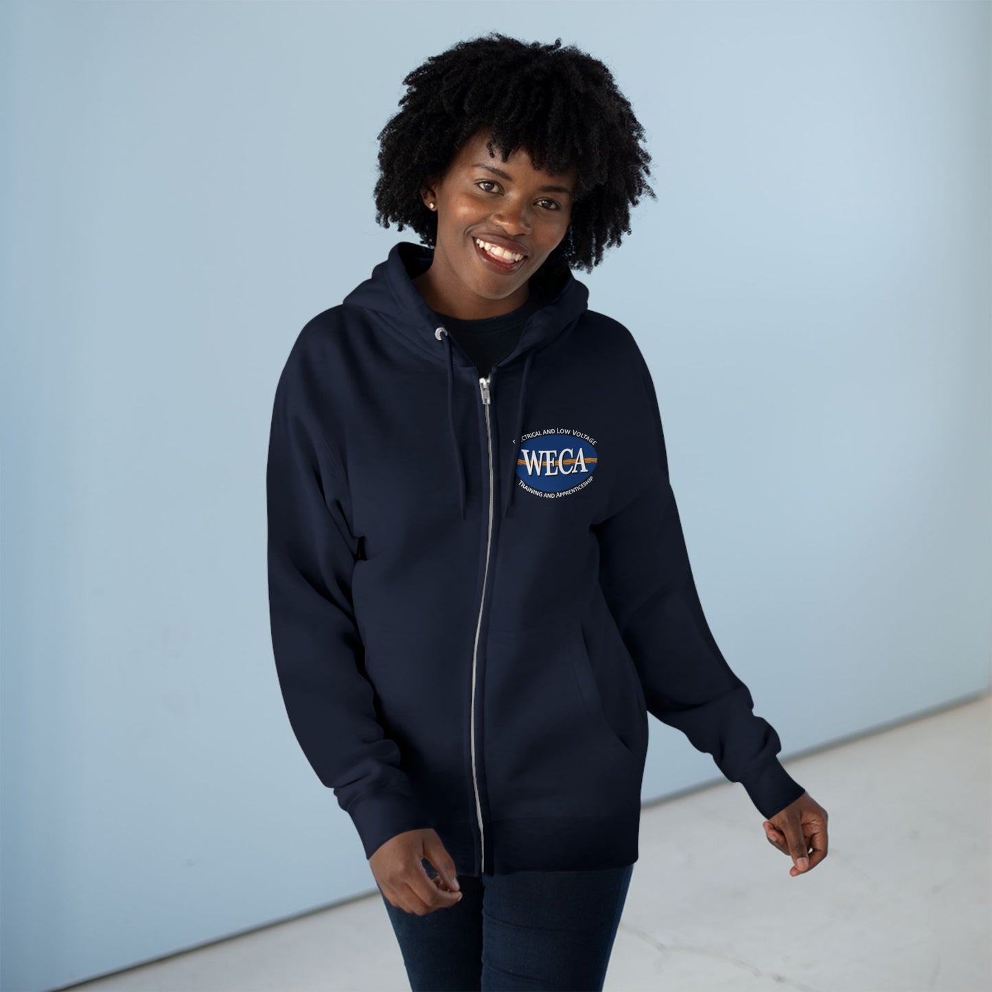 Unisex Zip Hoodie - WECA Classic Logo