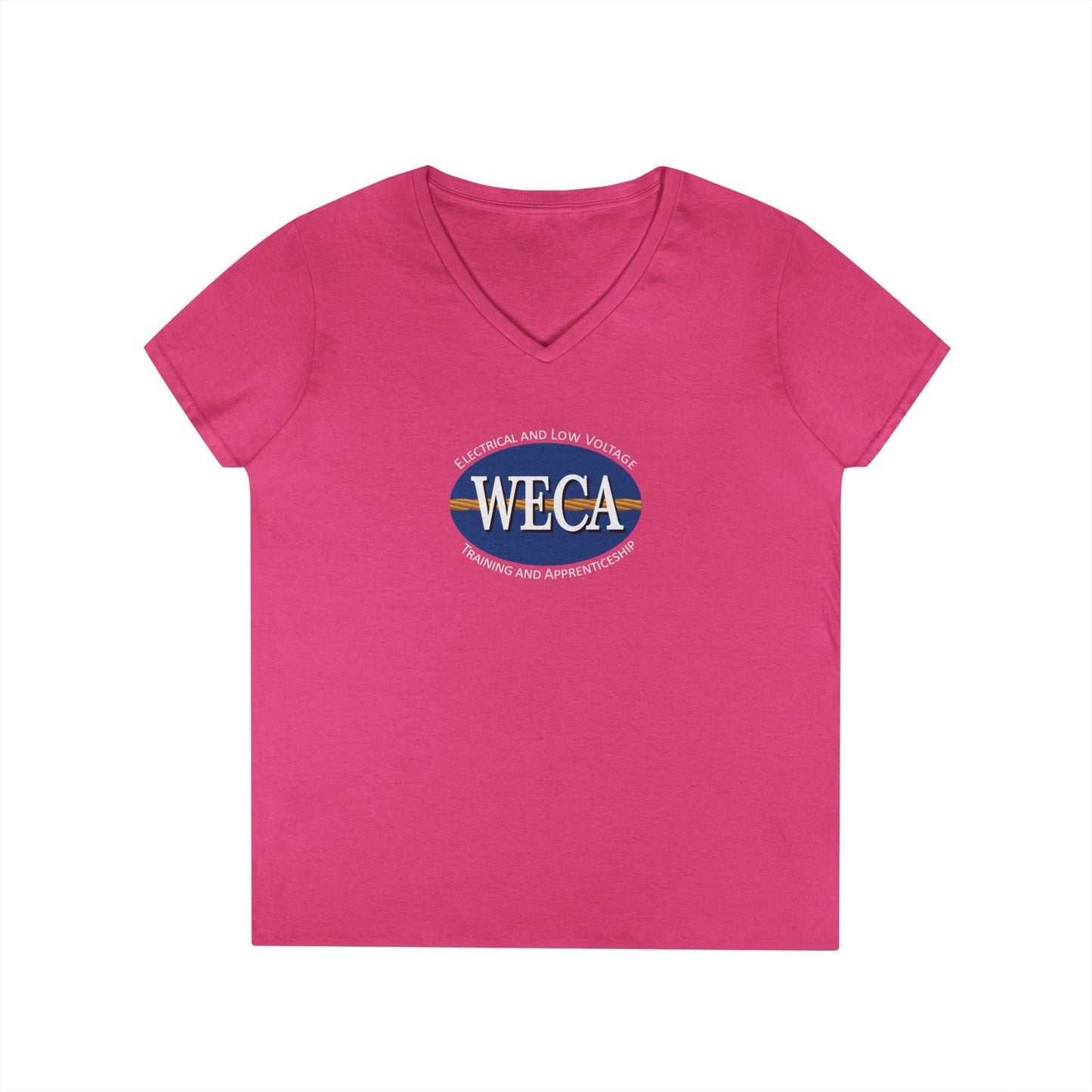 WECA Ladies' Cut V-Neck T-Shirt