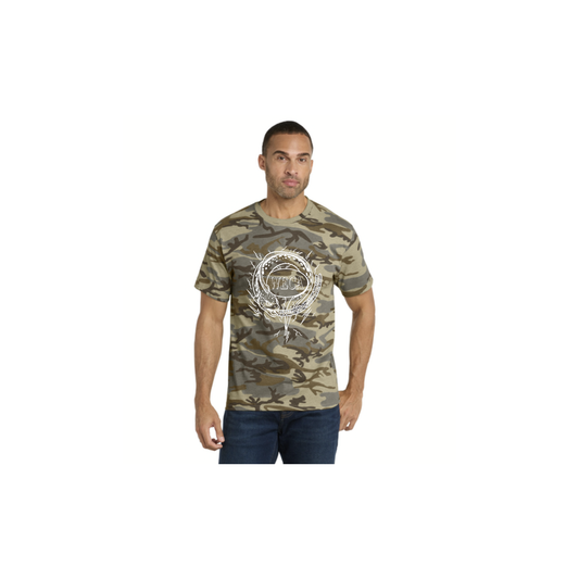 WECA Camo Tee with Electric Eel Mascot