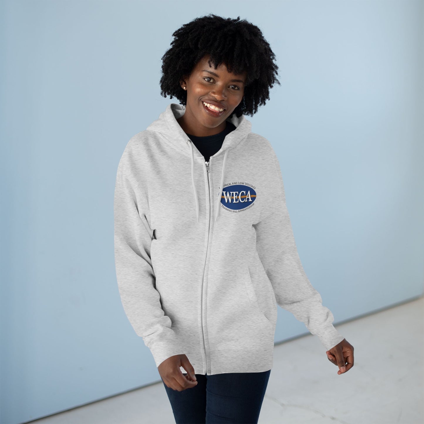 Unisex Zip Hoodie - WECA Classic Logo